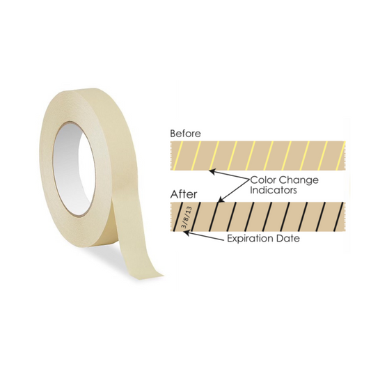 Sterilization Indicator Tapes, 3/4", 1/Pk