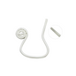 Clear Flex Bend saliva ejector tube with white tip.