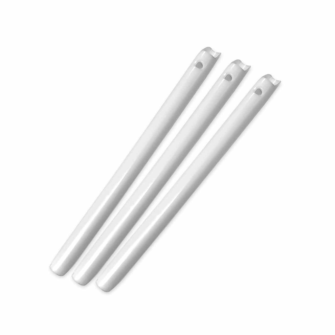 High-Volume Evacuator Tips, White, Long, 100 pcs/bag