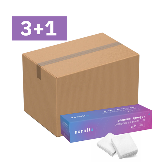Éponges non tissées Aurelia Premium | 2"x2" | 4 plis | 5 000/Boîte | Qualité dentaire Canada