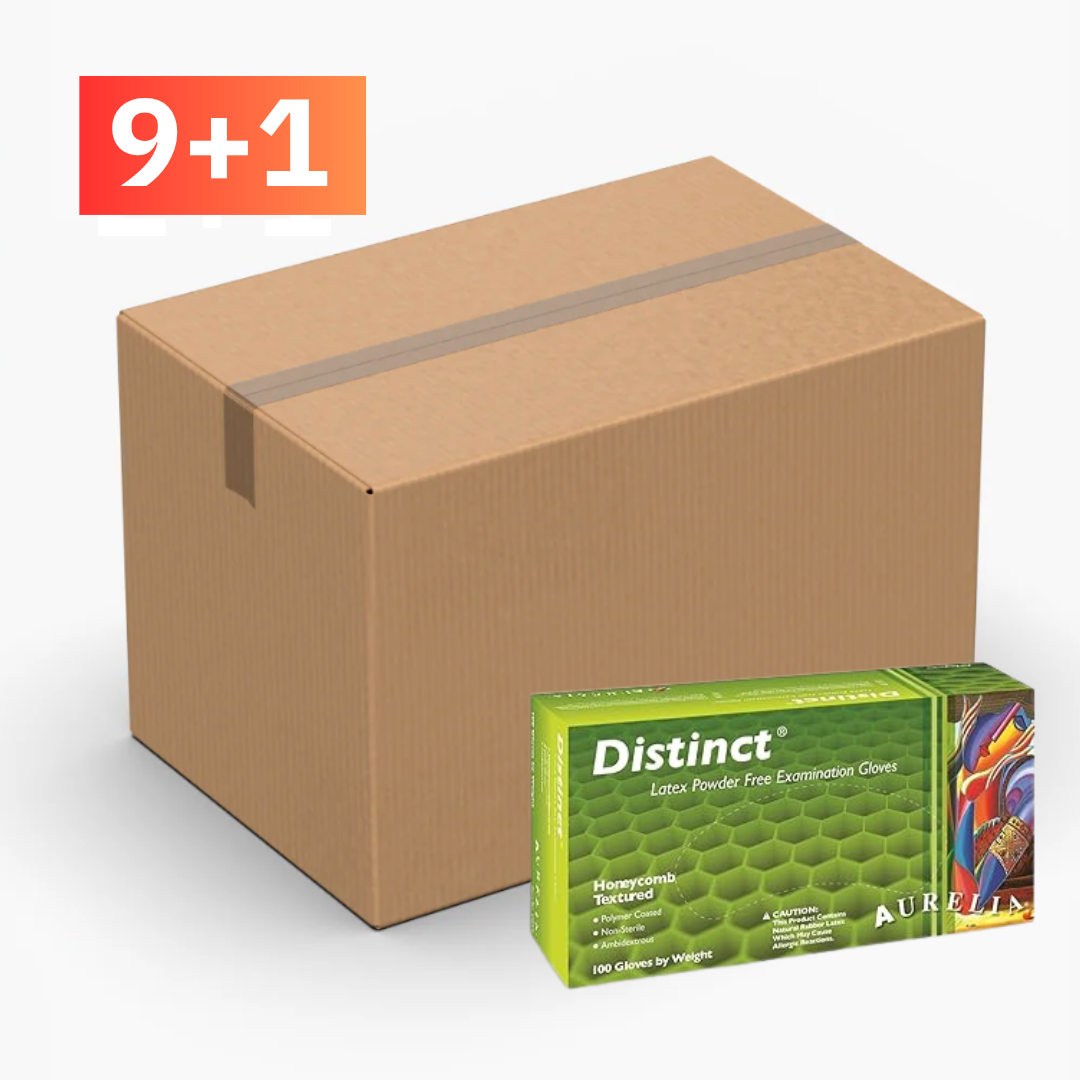 Buy Aurelia Distinct Latex Examination Gloves Small, medium, large Canada | 100/Box