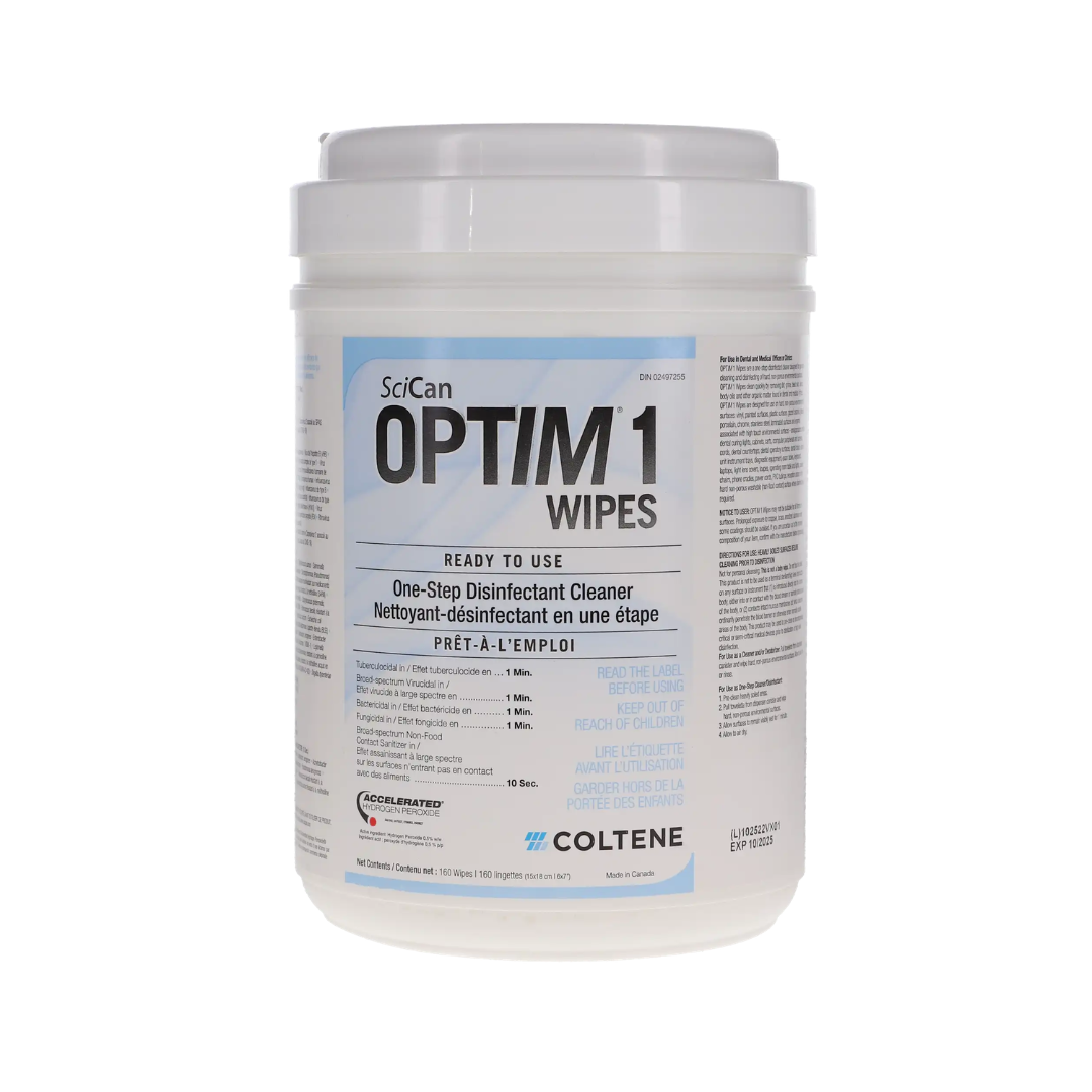Optim 1 wipes 6x7 sheets packaging