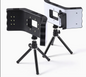 Oral photography fill light with handle, rack, wrench and charging cable.
