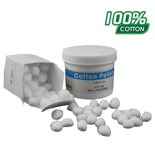 Cotton Pellets, # 2, 7/32", 24 packs/box