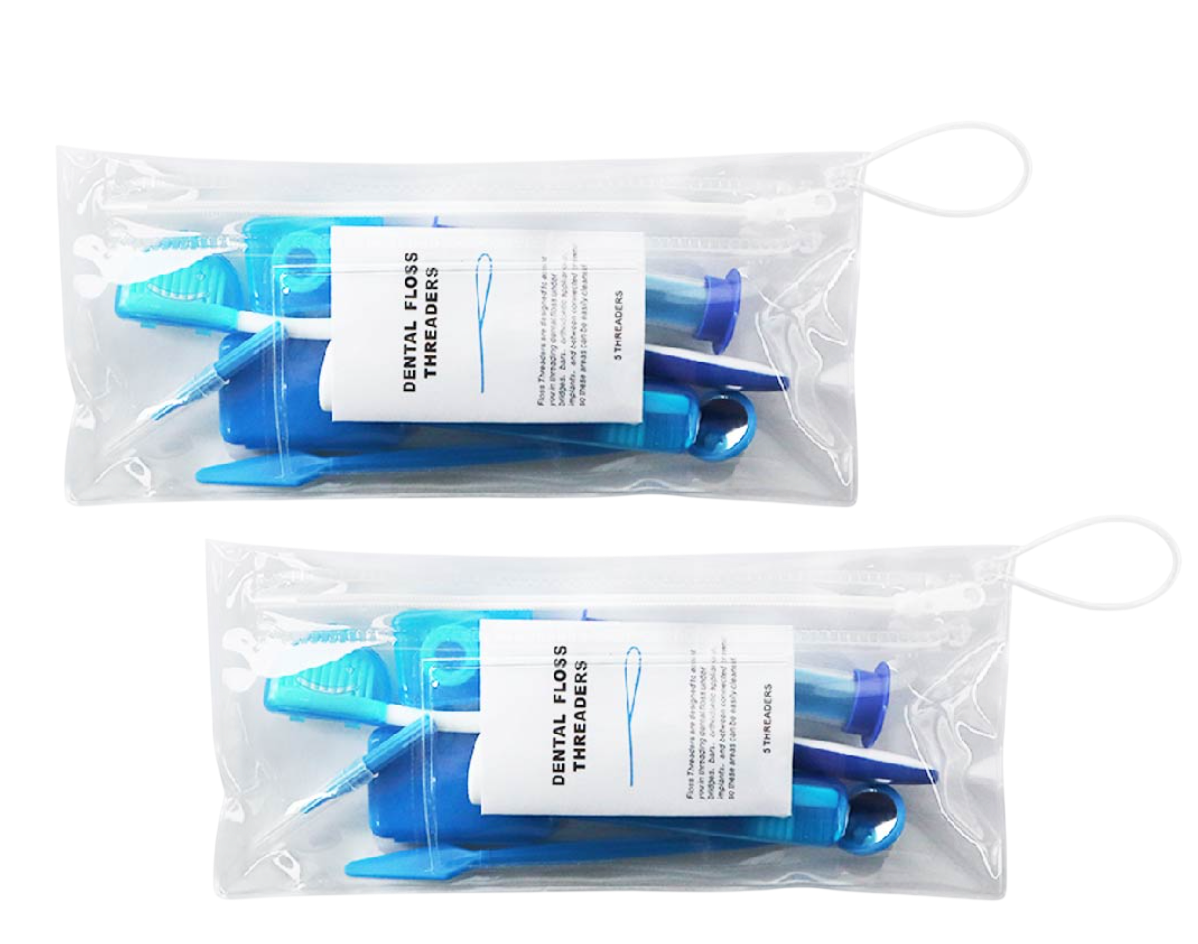 8-Piece Orthodontic Patient Kit – Blue – Braces Care Kit