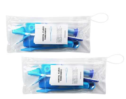 8-Piece Orthodontic Patient Kit – Blue – Braces Care Kit