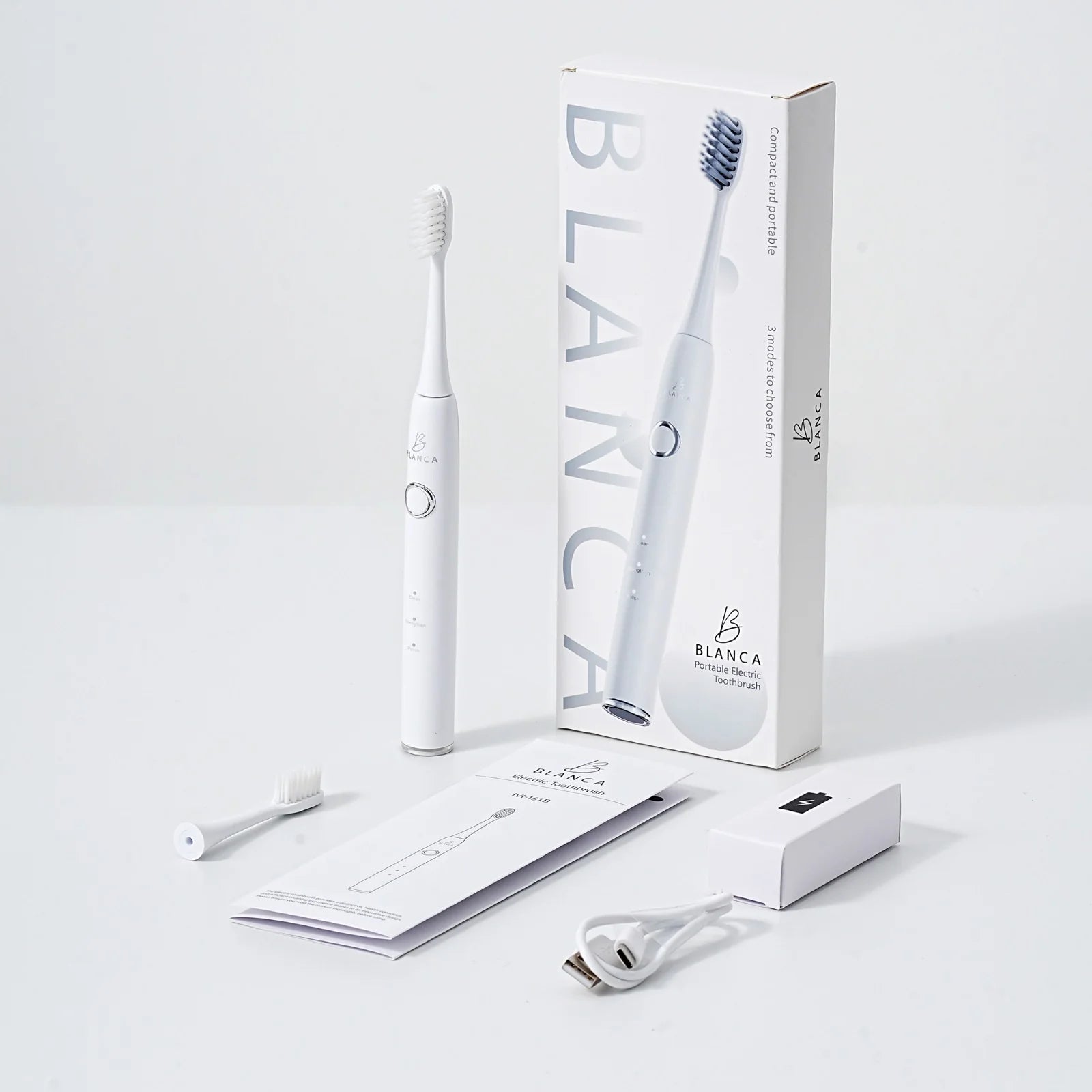 White Blanca manual toothbrush patient retail dental clinic oral hygiene Canada