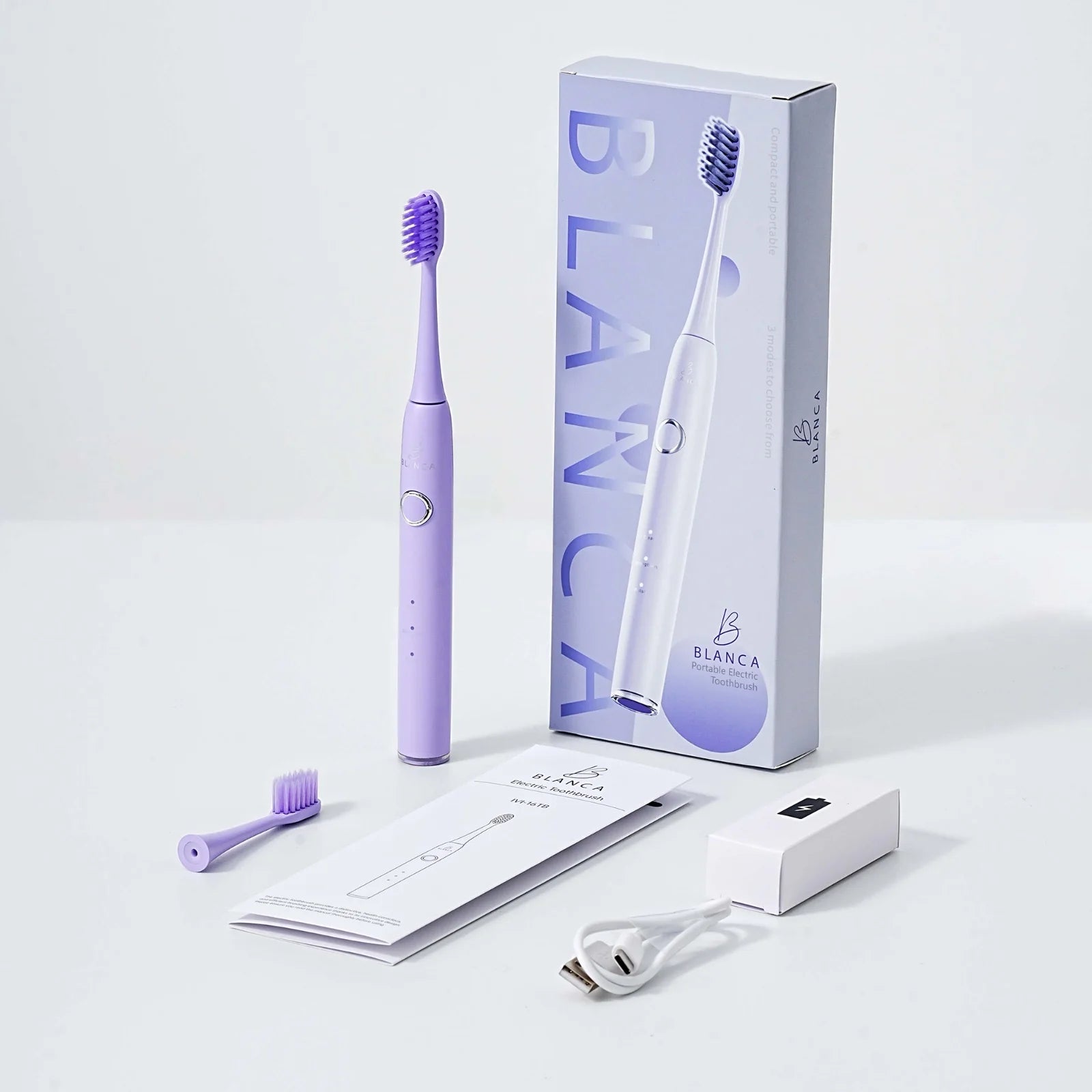 Purple Blanca manual toothbrush patient retail dental clinic oral hygiene Canada
