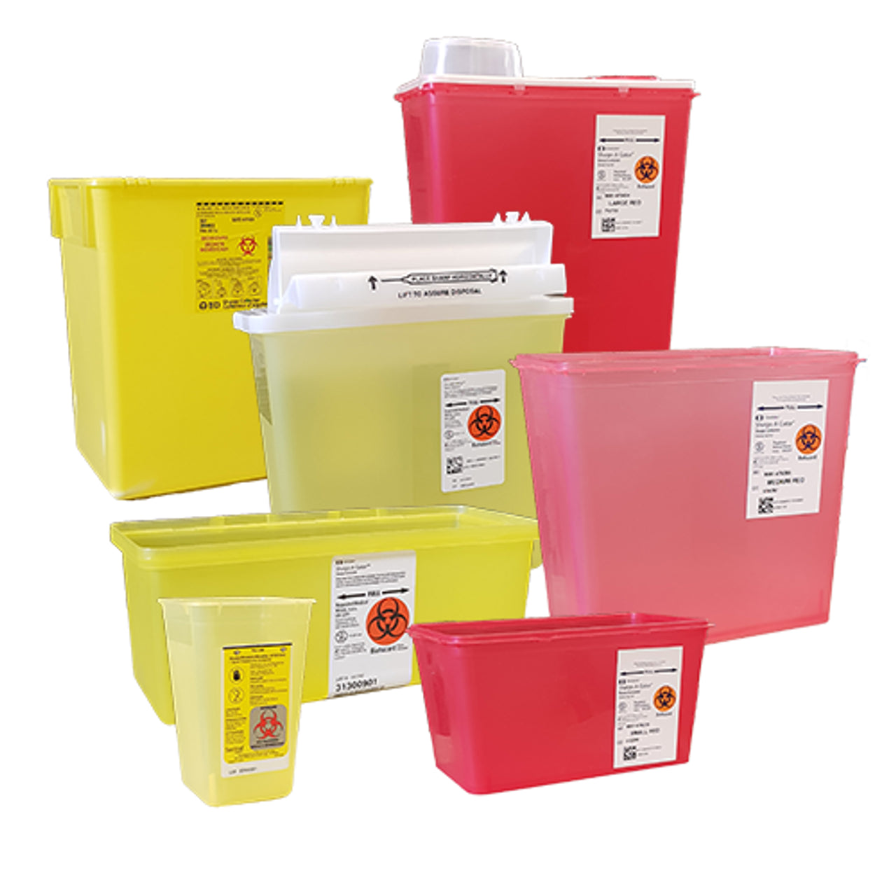 Durable sharp container for safe disposal of needles and medical sharps in clinics and dental offices. sharps container 1 qt / 2.5 qt for safe disposal of needles and dental blades
