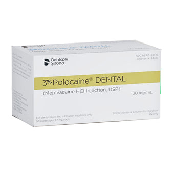 Polocaine 3% Plain (50) Mepivacaine 30mg/ml