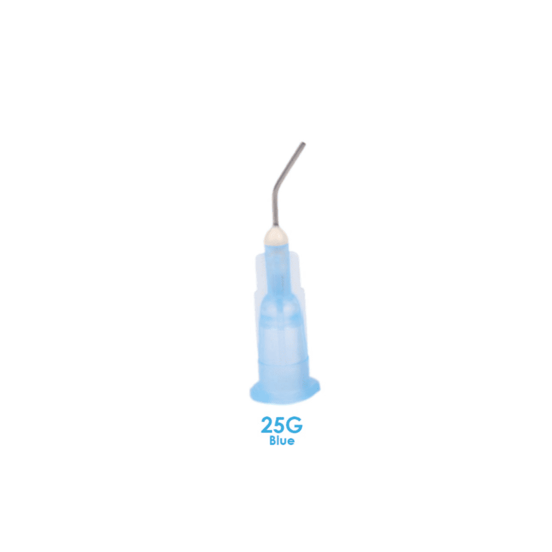 Flow Tips 100 pcs / Box – 25G Blue Single-Use Dental Tip Refills