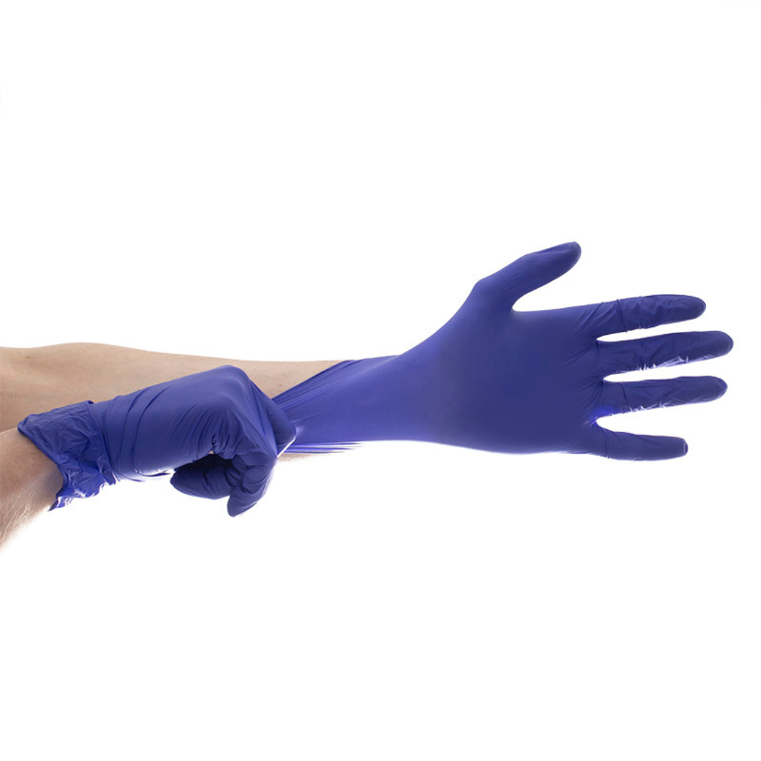 Gants d'examen en nitrile Aurelia 300 Sonic | Petits | Bleu indigo | Sans poudre | 300/Boîte