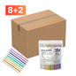 Éjecteurs de salive jetables – Couleurs assorties, fil flexible, 100/sac | Embouts d'aspiration dentaire