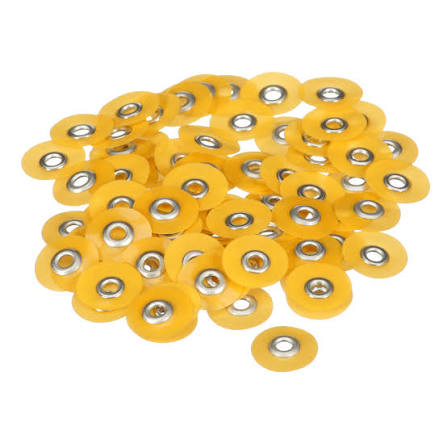 3M Sof-Lex XT extra-thin Pop-On polishing discs, superfine yellow, 1/2 inch, pack of 85