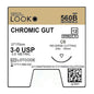 Catguts chromiques 560B – 3-0, 67,5 cm C-3, cercle 3/8, 13 mm (12/paquet)