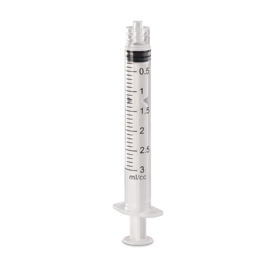 Disposable luer lock endo irrigation syringes 3cc 100 pack endodontic dental 3BS Dahabi Montreal Canada