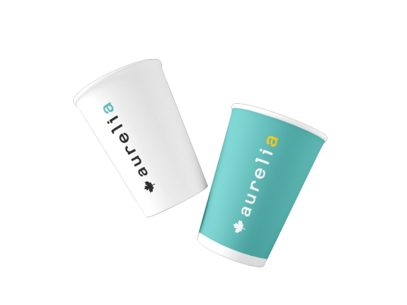 Aurelia Biodegradable Paper Cups – White – 5 oz – 1000/Case #C0006BIO