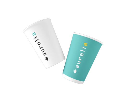 Aurelia Biodegradable Paper Cups – White – 5 oz – 1000/Case #C0006BIO