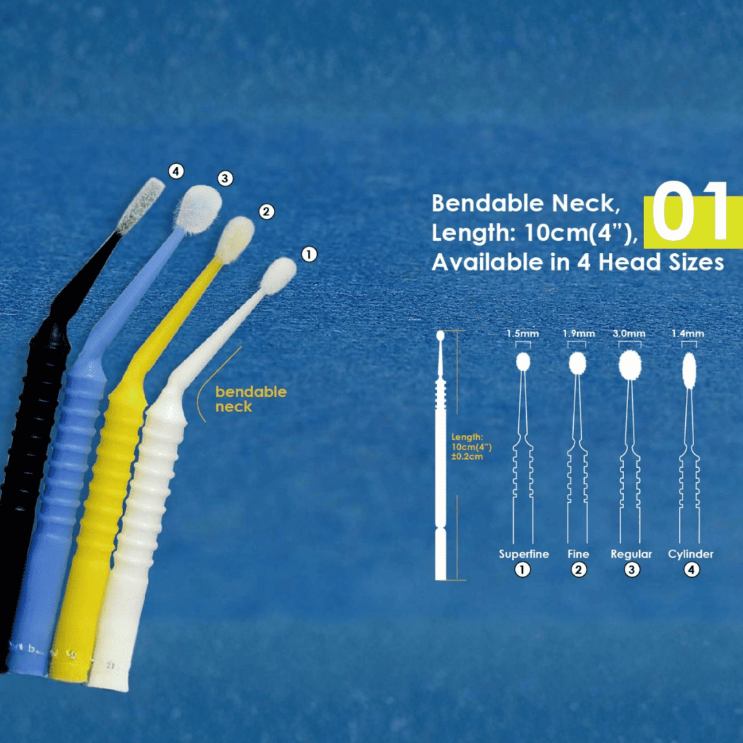 Flexible Dental Micro Applicators White