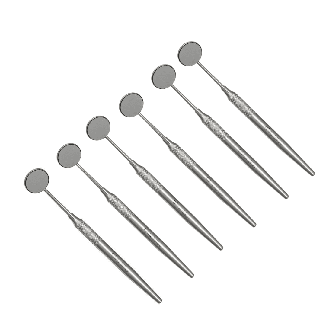 offer buy 5 get 1 free Stainless steel dental mouth mirror cone socket hollow handle compatible with dental mirror heads 