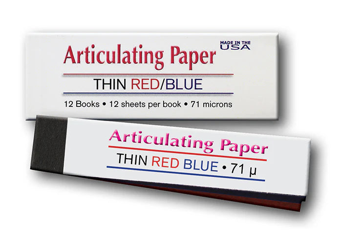 Dental disposable, Articulating Paper, Thin, Blue