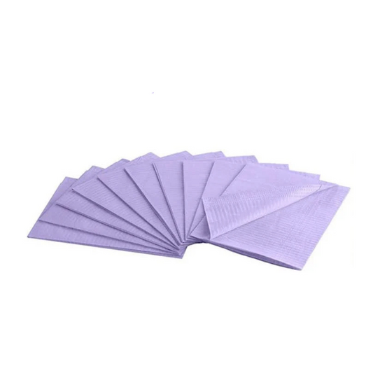purple bibs Aurelia dental