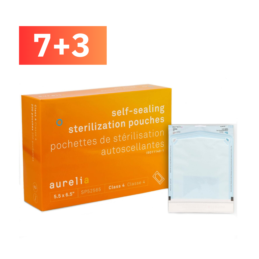 Aurelia self-sealing sterilization pouches 5.5x6.5