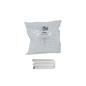 A clear plastic bag containing white vented short oral evacuation tips