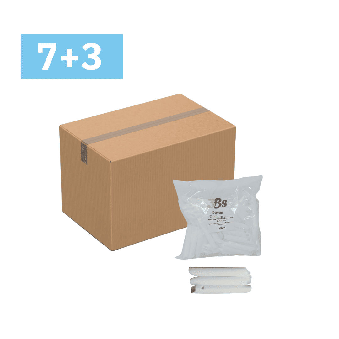 Full Case of vented short oral evacuation tips