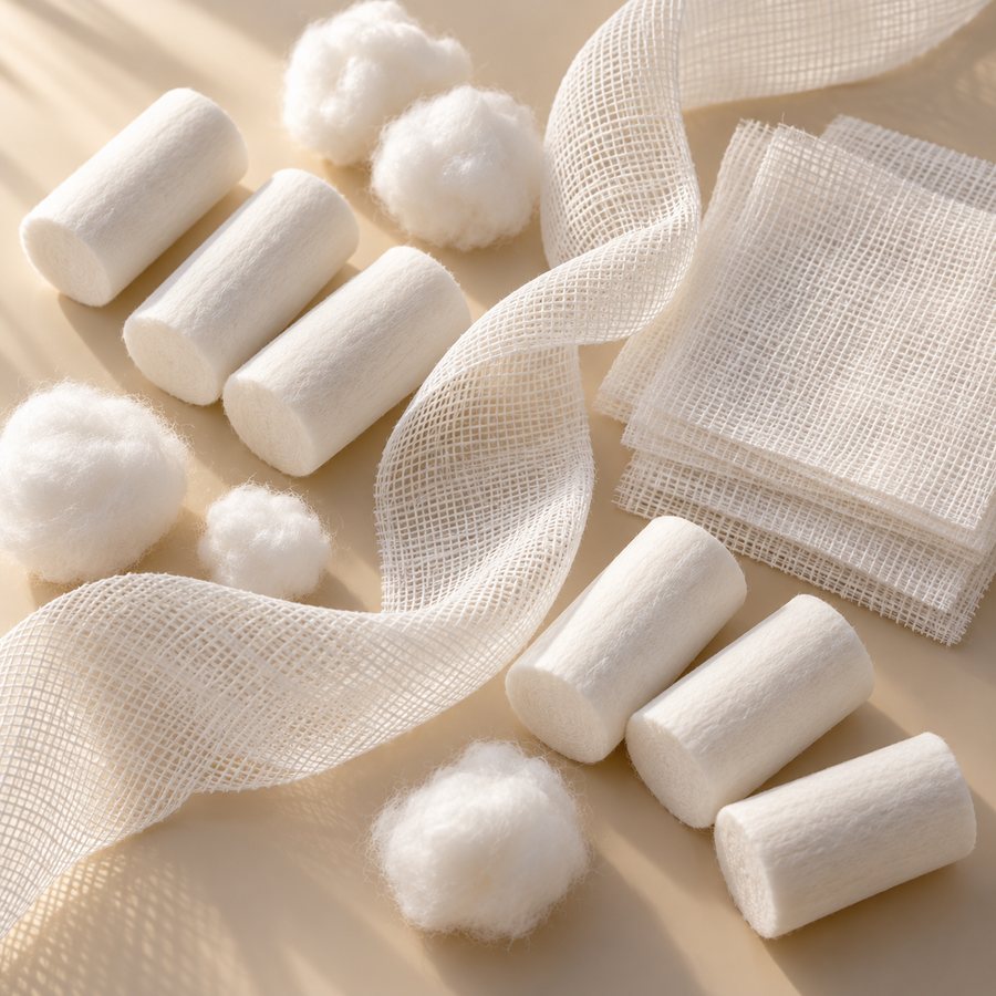 Produits en coton et absorbants
